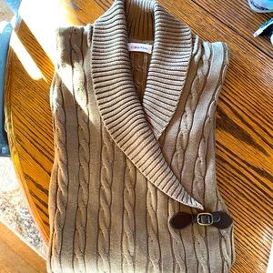 Calvin Klein size medium sweater dress in taupe